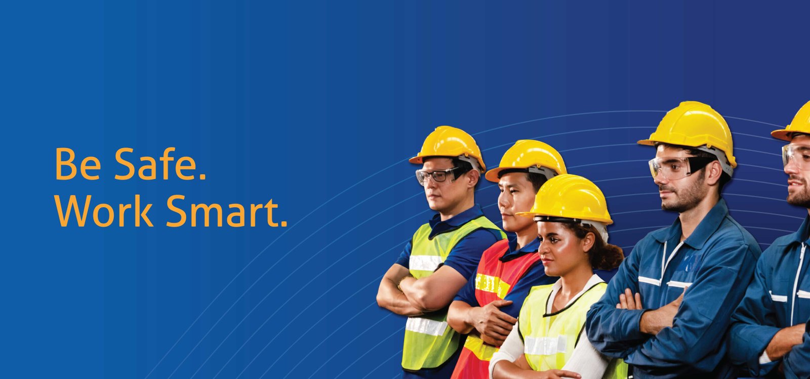 On-site workforce with PPE